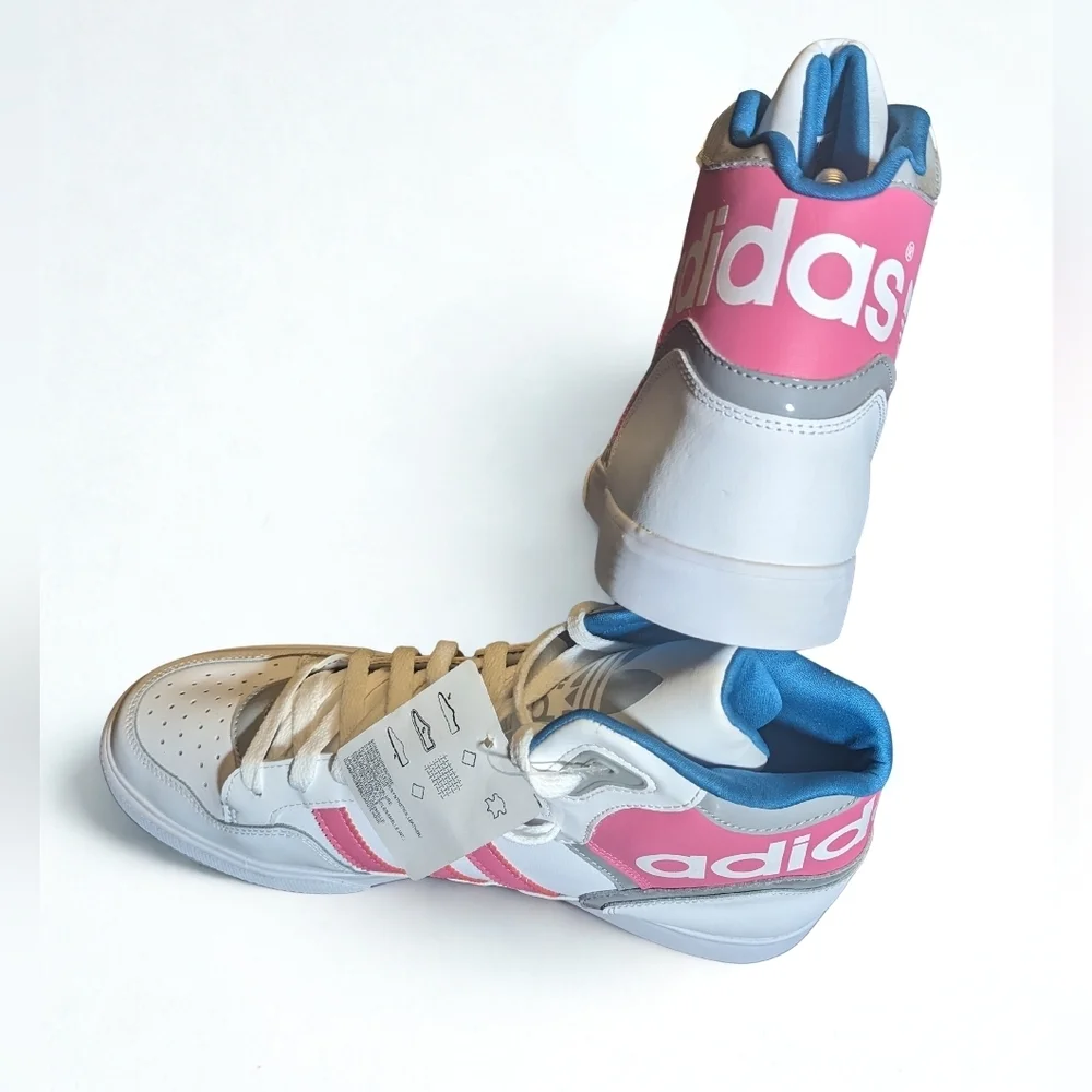 adidas Originals Extaball W High-Top Sneakers Women’s 10.5 NWT Pink White Retro